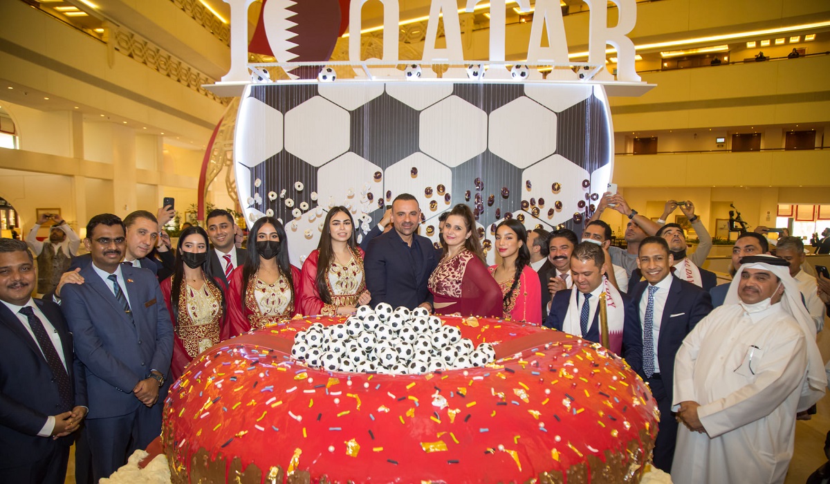 Sheraton Grand Doha celebrated Qatar National Day 2022 with a 2022 kg giant cake cutting ceremony